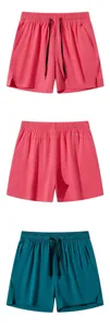 Vista dettagliata dei pantaloncini da corsa in seta di ghiaccio da uomo, sport casual.