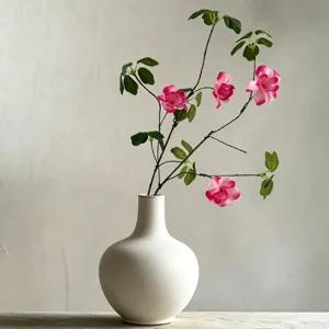 Fiore di Seta Artificiale Ramoscello di Campanula Pianta Finta Verde Per Casa Hotel Matrimonio Composizione Floreale Interna