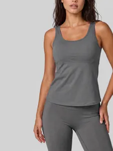 Chaleco Deportivo de Verano para Mujer con Malla Calada Transpirable Sensación Desnuda Espalda Yoga Tank Top Secado Rápido Gym