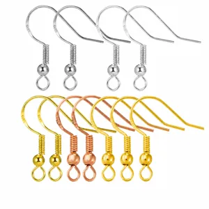 S925 Silver Plated Earring Hooks DIY Handmade Earring Findings Jewelry Craft Accessories Making Components