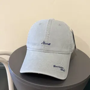 Casquette de Baseball Brodée de Lettres de Style Coréen pour Femmes Hommes Coton Décontracté Chapeau de Soleil Réglable Mode