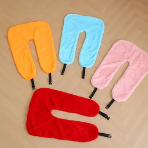 Unfilled U-Shaped Car Neck Pillow Shell Plush Cartoon Travel Pillow Cover Case For Kids Adult Soft Support Pillow Protector