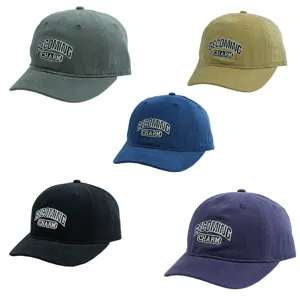 Berretto da Baseball Ricamato in Poliestere Unisex Cappello da Sole Lettera Stile Lavato Regolabile Semplice Casual Berretto Sportivo per Uomo Donna