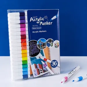 Acrylic Marker Pens Set Quick Drying Water Based Drawing Markers For Art Painting DIY Rock Glass Wood Fabric Crafts Supplies
