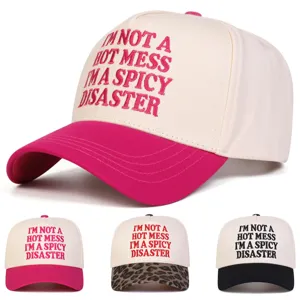 Unisex Trucker Hat Mesh Baseball Kappe Slogan Bestickt Verstellbare Snapback Hat