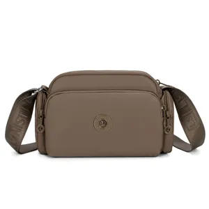 Borsa a Tracolla da Donna in Tessuto Oxford Grande Capacità Leggera Tinta Unita Borsa a Spalla Messenger Bag Casual Quotidiana