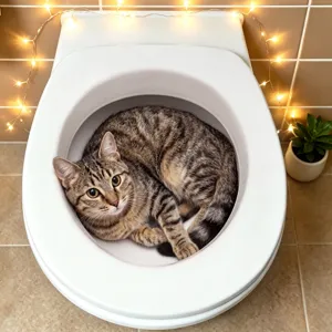 3D Dier Kat Toilet Sticker Waterdicht PVC Badkamer Decal Creatieve Home Decoratie Muursticker Voor Badkamer Toilet
