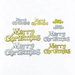 Decorazione Appesa Con Lettere Merry Christmas In Plastica Galvanizzata Segno Testo 3D Grande Per Ornamenti Albero Di Natale Forniture Per Feste Decorazione Festiva