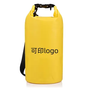 Outdoor Waterproof Dry Bag Floating Rafting Swimming Bag With Roll Top Closure 500D PVC Outdoor Gear Storage Bag