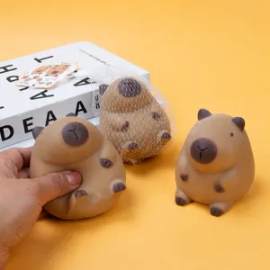 Schattig Capybara Squishy Speelgoed Zacht TPR Dier Stressverlichting Fidget Toy Decompressie Zintuiglijk Speelgoed Voor Kinderen Volwassenen