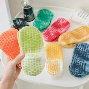Calzini da Yoga Antiscivolo da Donna con Sfumatura Tie-Dye Calzini Corti in Spugna Traspiranti Pilates Fitness