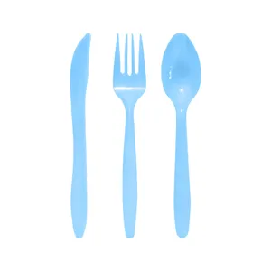 Vaisselle de Fête Flocon de Neige Violet Bleu Assiettes Gobelets Serviettes Nappe Jetables Décorations de Vacances d'Hiver