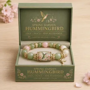 Bohemian Zinc Alloy Crystal Beaded Bracelet For Women Unisex Healing Hummingbird Sunflower Bee Highland Cow Cardinal Bracelet Jewelry Travel Gift