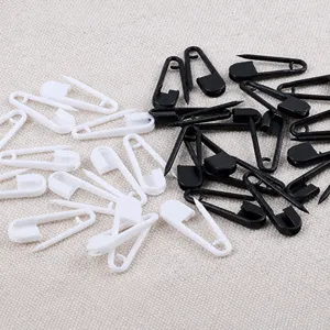 Épingles de Sûreté en Plastique pour Étiquetage de Vêtements Épingles Petites Épingles en Plastique Épingles de Sûreté Noires et Blanches