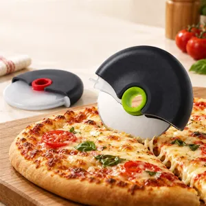 Pizza Cutter Wheel Stainless Steel Sharp Round Slicer With Protective Blade Guard Detachable Washable Kitchen Gadget