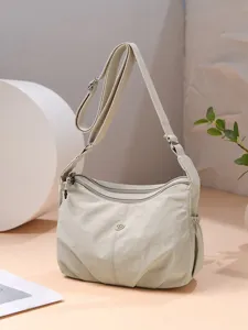 Women Oxford Cloth Crossbody Bag Casual Multi-Pocket Lightweight Shoulder Bag Versatile Daily Commuter Mother Bag Adjustable Strap