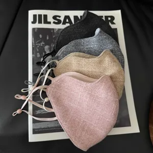 3D Wärme Winter Gesichtsmaske Für Damen Winddicht Outdoor Radfahren Ohrschleife Maske Stricktextur Kälteschutz Maske