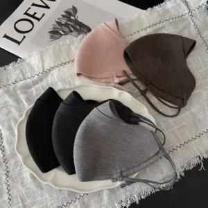 3D Fischgräten Gesichtsmaske Warm Winddicht Outdoor Sport Polyester Fleece Verstellbar Nahtlos Gesichtsmaske Damen Herren