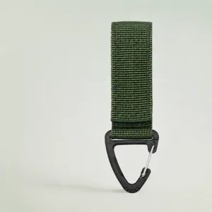 Outdoor Tactical Nylon Webbing Backpack Hook Triangle Carabiner D-Ring Keychain Multi-Function Hiking Gear Key Holder