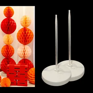Wedding Party Honeycomb Ball Column Stand Water Injection Base Balloon Telescopic Pole Decorative Props