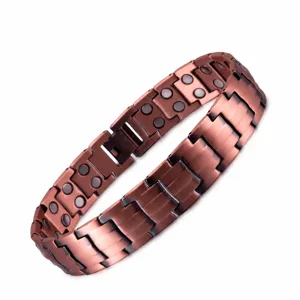 Vintage Pure Copper Magnetic Bracelet For Men Red Copper Energy Therapy Bracelet Men Health Care Jewelry Bracelet Gift