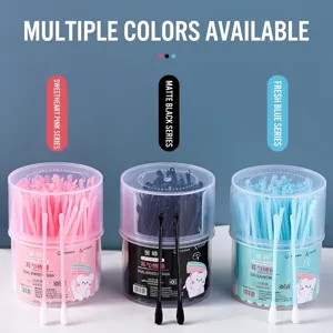 Cotons-Tiges à Double Tête Bâtonnets Jetables Nettoyage des Oreilles Bourgeon de Coton Absorbant Outil de Maquillage Pour Soins Personnels Quotidiens