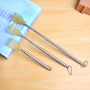 Telescopic Back Scratcher Stainless Steel Metal Extendable Scratching Tool Portable Back Massager For Daily Use