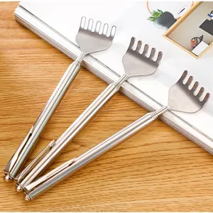 Portable Telescopic Stainless Steel Back Scratcher Extendable Body Massage Tool For Daily Relief Travel Home Use