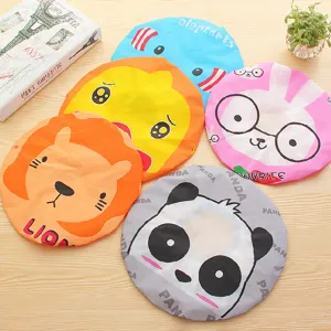 Süße Cartoon Wasserdichte Duschhaube Für Damen Herren PVC Badeschutzkappe Wiederverwendbare Elastische Badekappe