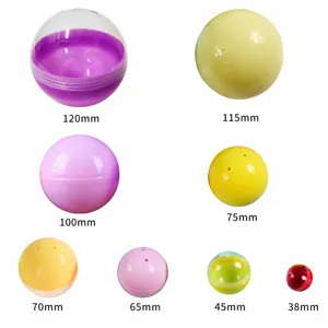 Capsule di Plastica Vuote e Colorate Macaron Solide e Trasparenti Contenitori di Palline Giocattolo per Distributori Automatici