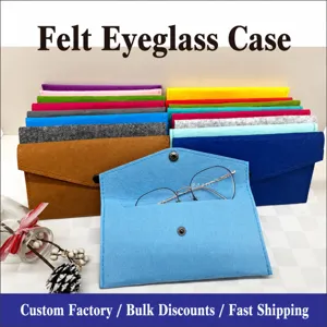 Minimalistische Filz Handytasche Umschlag Design Druckknopfverschluss Weiche Wollmischung Aufbewahrungstasche Universal Schutzhülle