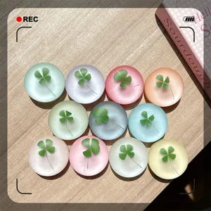 Ronde Hars Klaver Uitbreidbare Telefoongreep Standaard Matte Gematteerde Opvouwbare Mobiele Telefoon Socket Beugel Voor Bureau Vrouwen Meisjes Telefoon Accessoires
