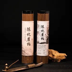 Natural Thuja Sutchuenensis Agarwood Incense Sticks With Lotus Fisherman Alloy Incense Holder For Meditation Home Fragrance Air Purifying