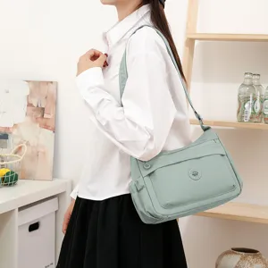 Borsa a Tracolla Casual da Donna in Tessuto Oxford Leggera Multitasche Borsa a Spalla Resistente all'Acqua Borsa Messenger da Viaggio alla Moda