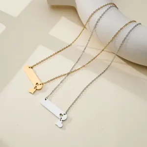 Minimalist Stainless Steel Hollow Heart Butterfly Infinity Pendant Necklace For Women Casual Fashion Daily Wear Jewelry