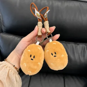 Llavero de Peluche de Patata de Dibujos Animados Creativo Muñeco de Patata Pequeño y Suave Accesorio para Colgar Mochila Joyería Regalo Lindo