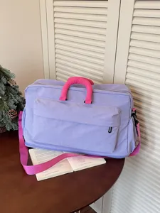 Sac de Voyage en Nylon Grande Capacité pour Femmes Hommes Sac de Fitness Imperméable Séparation Humide Sèche Sac de Sport Weekend