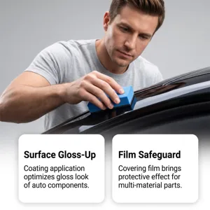 Agente Universale Per La Cura Dell'auto Liquido Per Manutenzione E Restauro Per Superfici In Plastica Pelle Gomma Con Panno In Microfibra E Spugna Detergente Auto