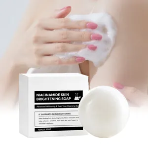 Niacinamide Skin Brightening Soap Face Body Cleaning Bar With Arbutin Glycerin Brightening Moisturizing Skin Care Soap