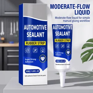 Tubo azul con caja blanca de sellador para automóvil de 50 ml, para pegar tiras de goma