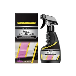 IJzerverwijderaar voor auto's van 120 ml in zwarte sprayfles met doos en kleurveranderende werking