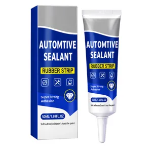 Sellador de 50 ml para burletes de goma de automóvil, en tubo junto a una caja azul y blanca