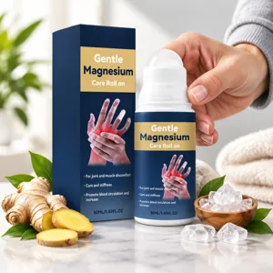 Roll On De Cuidado De Magnesio Suave Para El Bienestar De Articulaciones Y Músculos Extracto De Raíz De Jengibre Aceite Esencial Masaje