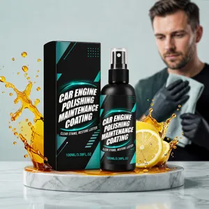 Spray de Recubrimiento de Mantenimiento de Pulido de Motor de Coche para Limpieza de Plástico Goma Restauración de Lustre
