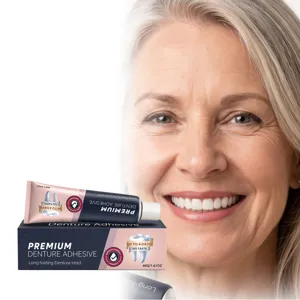 Premium Long Lasting Denture Adhesive Cream Zinc Free Strong Hold Oral Care Adhesive For Seniors Comfortable Hold Tasteless