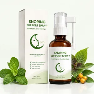Spray Anti-Russamento alle Erbe Nebbia Orale Portatile Ingredienti Naturali Aiuto per il Sonno per Notti Tranquille
