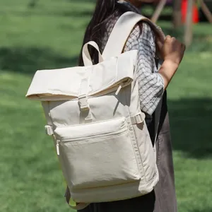 Zaino da Ciclismo Minimalista per il Tempo Libero all'Aperto Borsa per Laptop ad Alta Capacità Unisex per Viaggi Lavoro Pendolarismo Zaino in Tessuto Oxford Resistente all'Usura