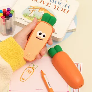 Kreativer Karotten Handwärmer USB Wiederaufladbar Tragbare Powerbank Magnetisches Split Design Drei Heizstufen Winter Taschenwärmer