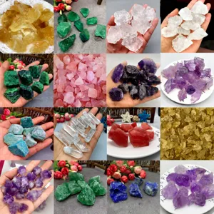 Pietre Diffusore in Cristallo Naturale Grezzo Quarzo Rosa Ametista Fluorite per Aromaterapia Decorazione Casa Bonsai Ornamento Paesaggistico