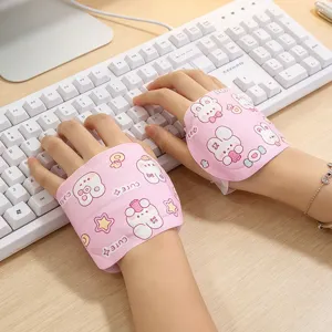 Wearable Hand Warmer Self Heating Patch For Students Handwriting Cartoon Rabbit Printed Disposable Winter Body Warm Stickers